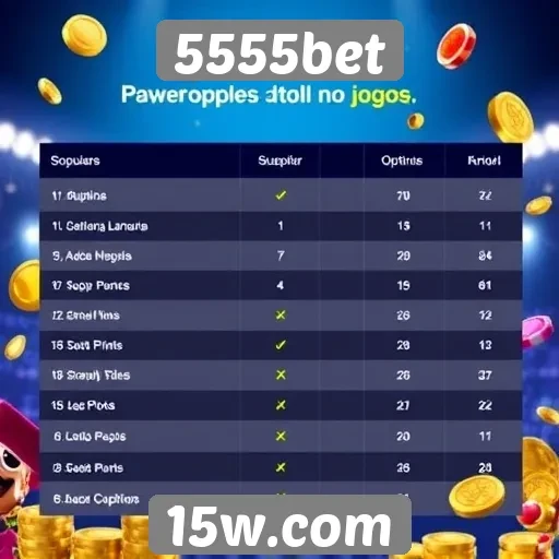 Comparativo entre jogos populares no 5555bet